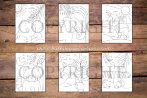 Minimalist Animals Coloring Book