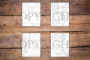 Minimalist Animals Coloring Book