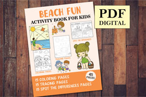 Beach Fun Activity Book for Kids