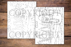 Dot to Dot Snowman for Adults