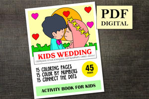 Kids Wedding Activity Book for Kids