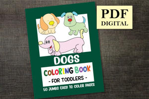 Dogs Coloring Book for Toddlers