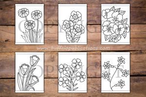 Flowers Big and Bold Coloring Book