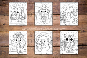 Succulent Color By Numbers Book for Kids