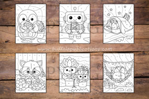 Succulent Color By Numbers Book for Kids