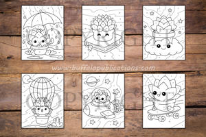 Succulent Color By Numbers Book for Kids