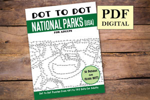 Dot to Dot National Parks - USA for Adults