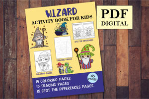 Wizard Activity Book for Kids