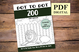 Dot to Dot Zoo for Adults