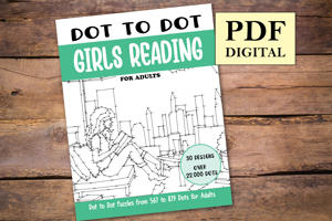 Dot to Dot Girls Reading for Adults