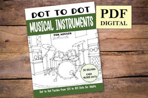 Dot to Dot Musical Instruments for Adults