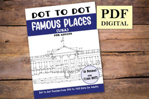 Dot to Dot Famous Places (USA) for Adults