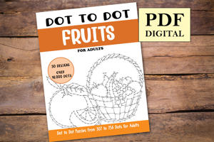 Dot to Dot Fruits for Adults