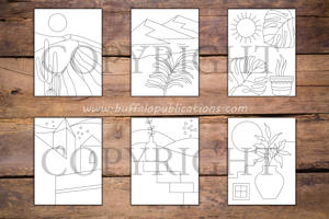 Minimalist Boho Coloring Book