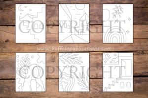 Minimalist Boho Coloring Book