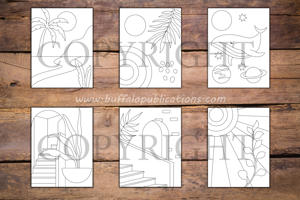 Minimalist Boho Coloring Book