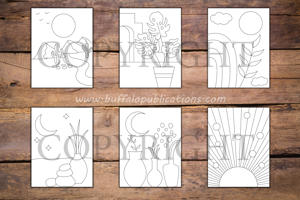 Minimalist Boho Coloring Book