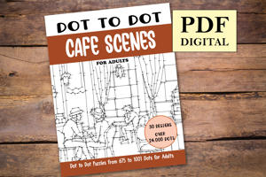 Dot to Dot Cafe Scenes for Adults
