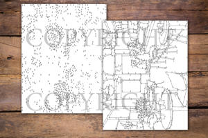 Dot to Dot Cafe Scenes for Adults