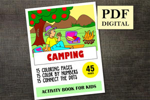 Camping Activity Book for Kids