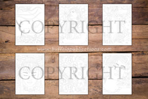 Girls Portraits Ink Tracing Coloring Book for Adults