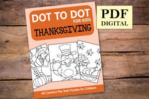 Thanksgiving Dot to Dot for Kids