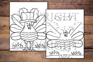 Thanksgiving Dot to Dot for Kids