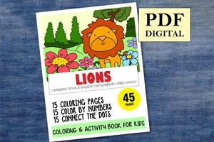 Lions Activity Book for Kids