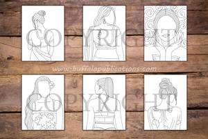Minimalist Women Coloring Book