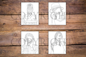 Minimalist Women Coloring Book