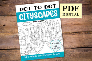 Dot to Dot Cityscapes for Adults