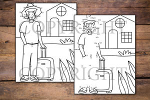 Vacations Dot to Dot for Kids