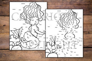 Mermaids Dot to Dot for Kids