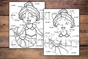 Mermaids Dot to Dot for Kids