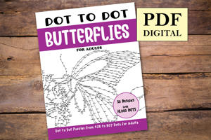 Dot to Dot Butterflies for Adults