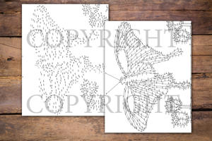 Dot to Dot Butterflies for Adults