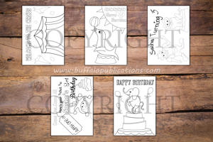 Circus Theme Personalized Birthday Coloring Book