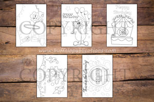 Circus Theme Personalized Birthday Coloring Book