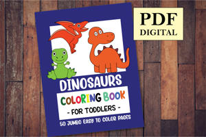 Dinosaurs Coloring Book for Toddlers