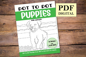 Dot to Dot Puppies for Adults
