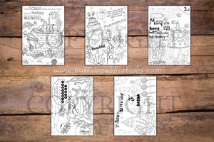 Under the Sea Theme Personalized Birthday Coloring Book