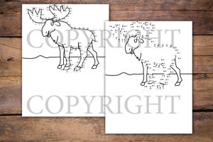 Wild Animals Dot to Dot Book for Kids