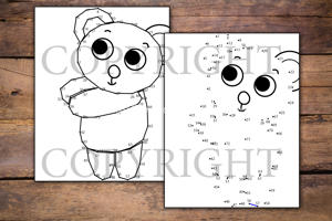Cute Bears Dot to Dot for Kids