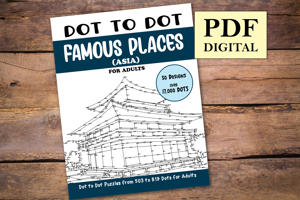 Dot to Dot Famous Places (Asia) for Adults