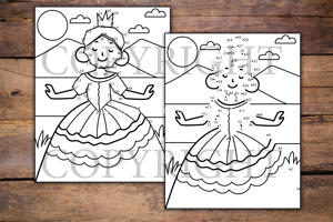 Princess Dot to Dot for Kids