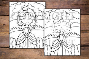 Princess Dot to Dot for Kids