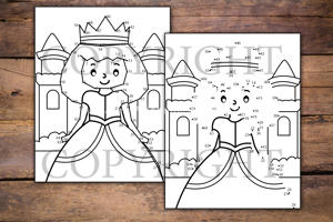 Princess Dot to Dot for Kids