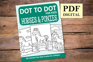 Horses and Ponies Dot to Dot for Kids