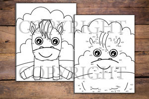 Horses and Ponies Dot to Dot for Kids