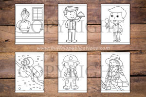 Occupations Big and Bold Coloring Book